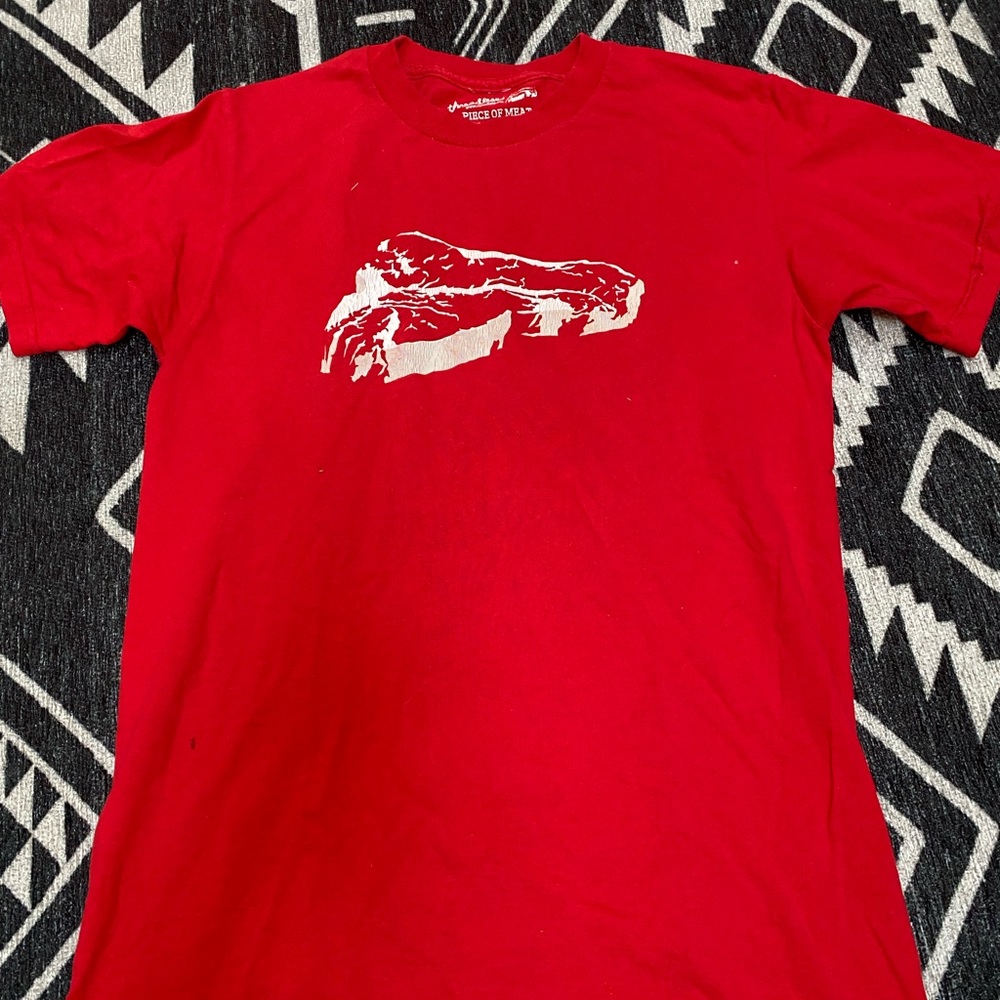 Red men’s shirt